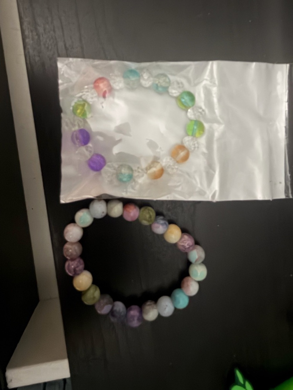 Multicolor Beaded Stretch Bracelet - Women's Accessory